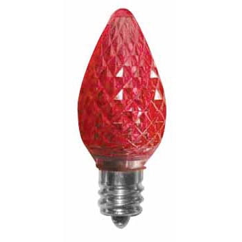 Red Sunlite 80702-SU C7/3LED/0.4W/C/R/6PK LED Candelabra Based C7 Lamp 6 Pack Red Sunlite 80702-SU C7/3LED/0.4W/C/R/6PK LED Candelabra Based C7 Lamp 6 Pack